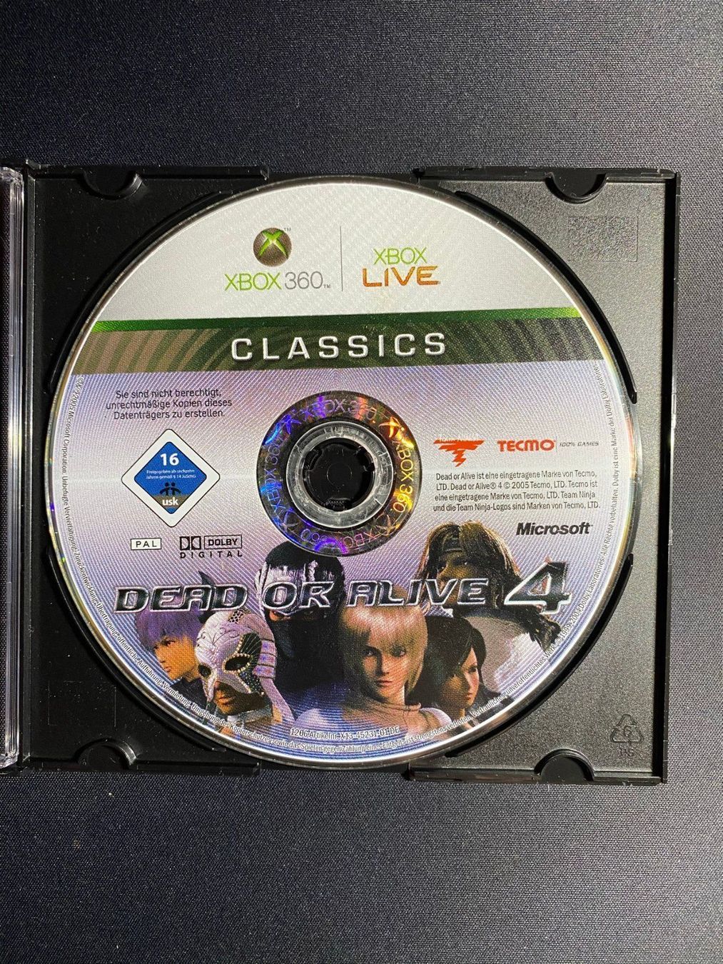 Microsoft Giochi: Xbox360 Dead or Alive 4 Classics Nur CD – Usato da Märstetten venduto da AlienNova