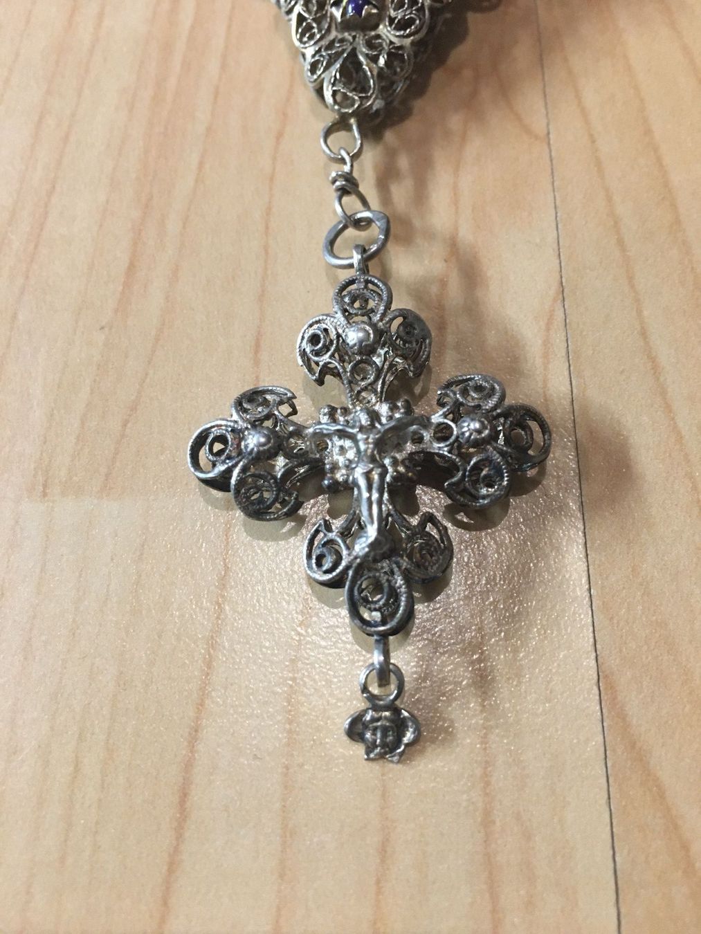Sonstiger Schmuck: Antiker silberner Rosenkranz – Neu (gemäss Beschreibung) aus Savosa von Fransis 2