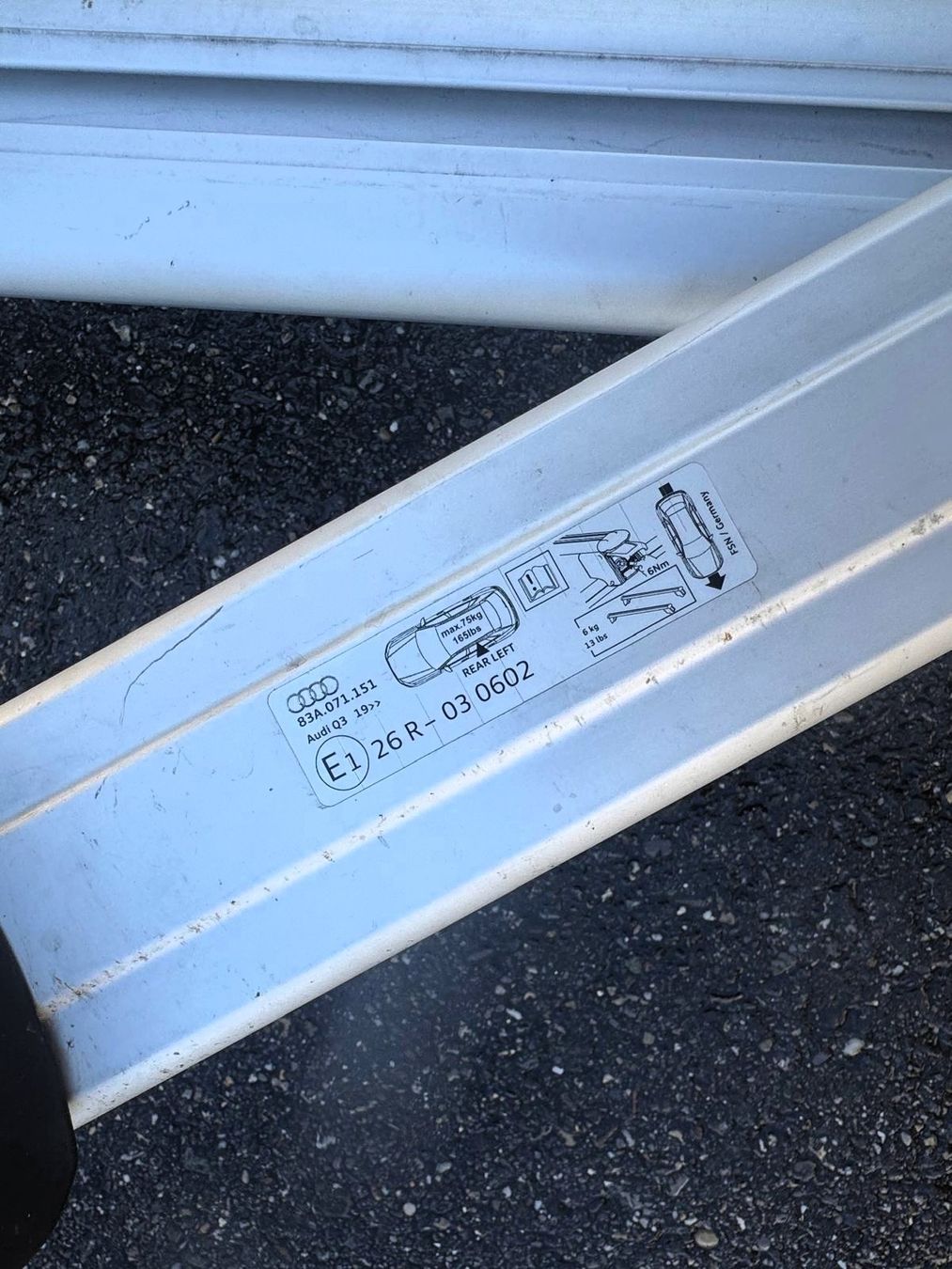 Portapacchi: Dachträger Original AUDI Q3 – Usato da Sempach venduto da sta_p662 2