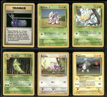 Vintage 1999 Pokémon Karten Base Set EN Lot of 6
