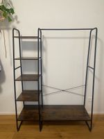 Premium Kleiderständer mit edlem Boden & Regalen