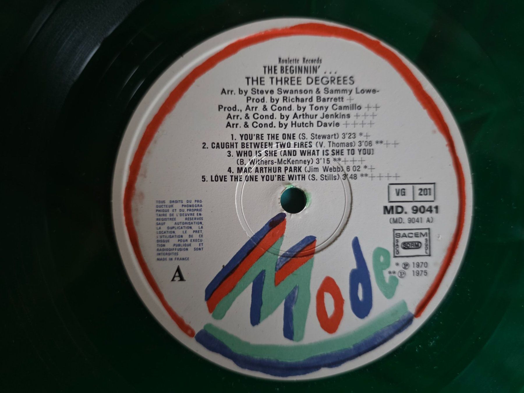 Dischi in vinile: LP - The Three Degrees - The Beginnin - 1975 - Grünes Vinyl – Usato da Walterswil BE venduto da Lonitti 2