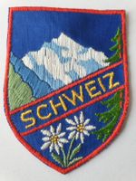 Vintage Badge Wappen SCHWEIZ Berg ST. GALLER STICKEREI