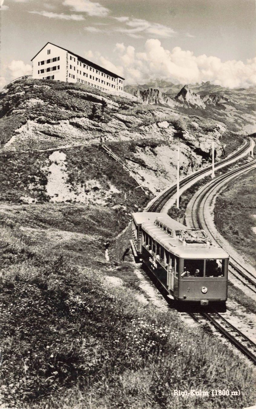Cartoline postali: Rigi Kulm Spielzeug Eisenbahn – Usato da Biasca venduto da Blenio71