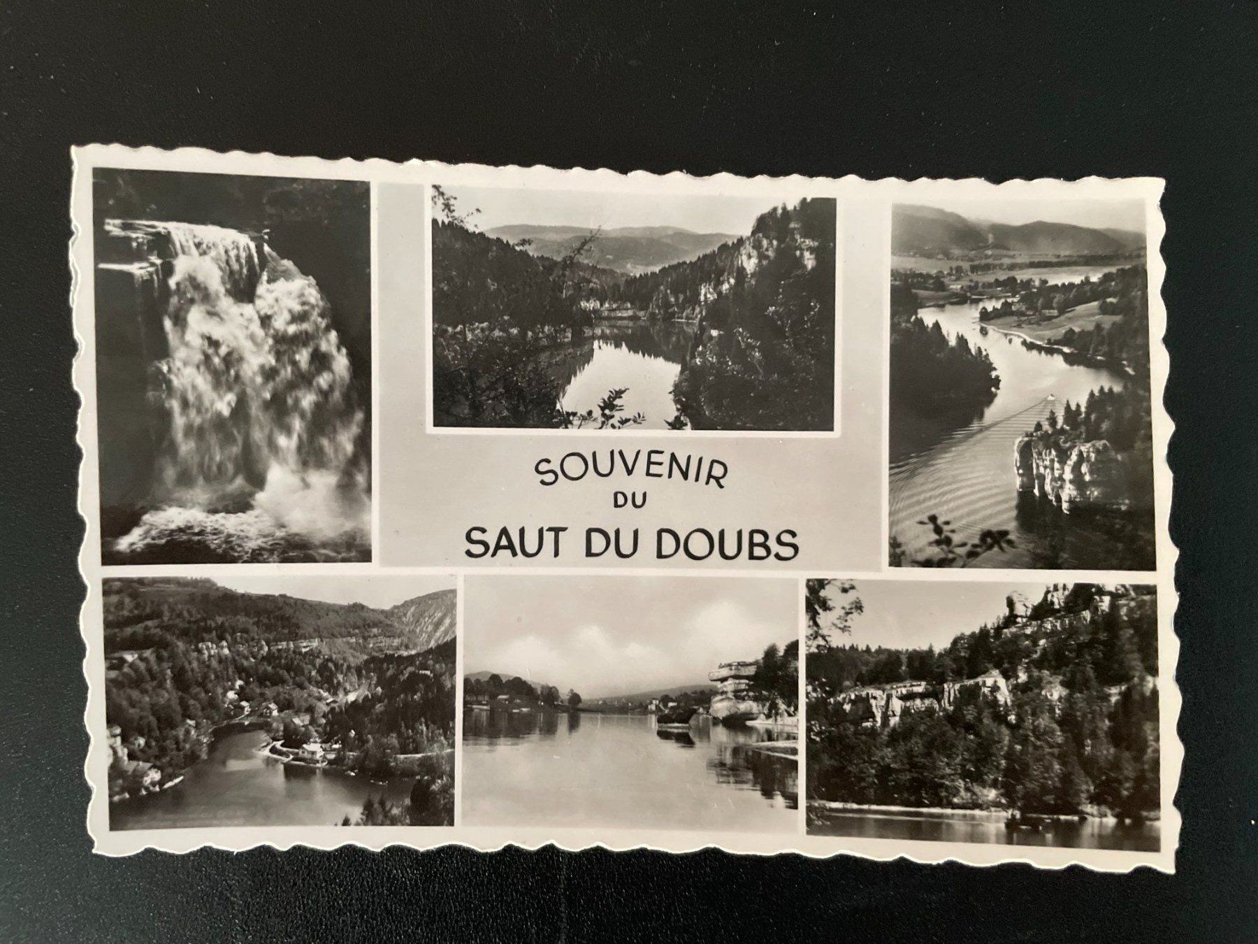 Cartoline postali: AK NE Souvenier du Saut du Doubs – Usato da Thal venduto da Danny82