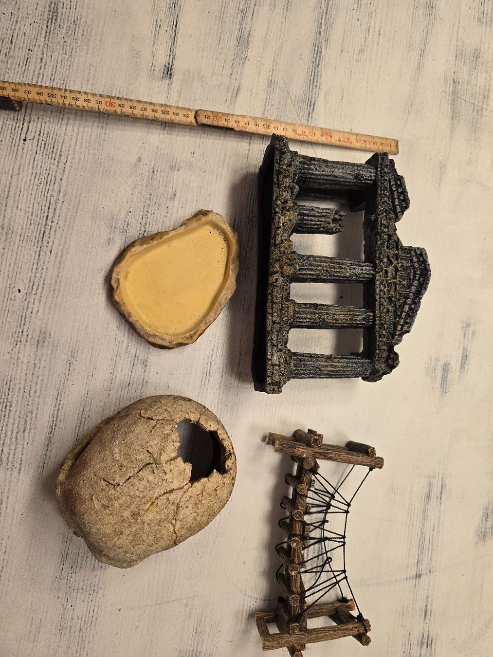 Tutte le decorazioni: Aquarium / Terrarium Set, 4-teilig.  – Usato da Tuggen venduto da Zweitechanceboutique 3