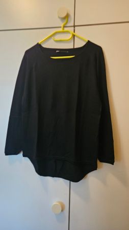 Maglione nero misto viscosa tg.S Only (over size)
