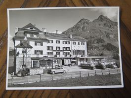 MALOJA-KULM - HOTEL UND RESTAURANT BAR - VIELE ALTE AUTOS