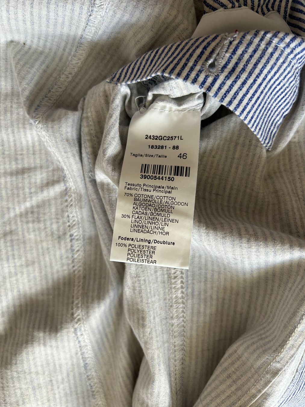 Jacken: Blazer Rayé Manuel Ritz Taille 46 – Neu (gemäss Beschreibung) aus Sion von UntilWeRaise 8