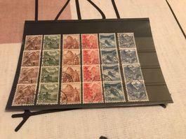 10x CH-Briefmarken Serie 1948 / Nr. 285-290 (900-7)