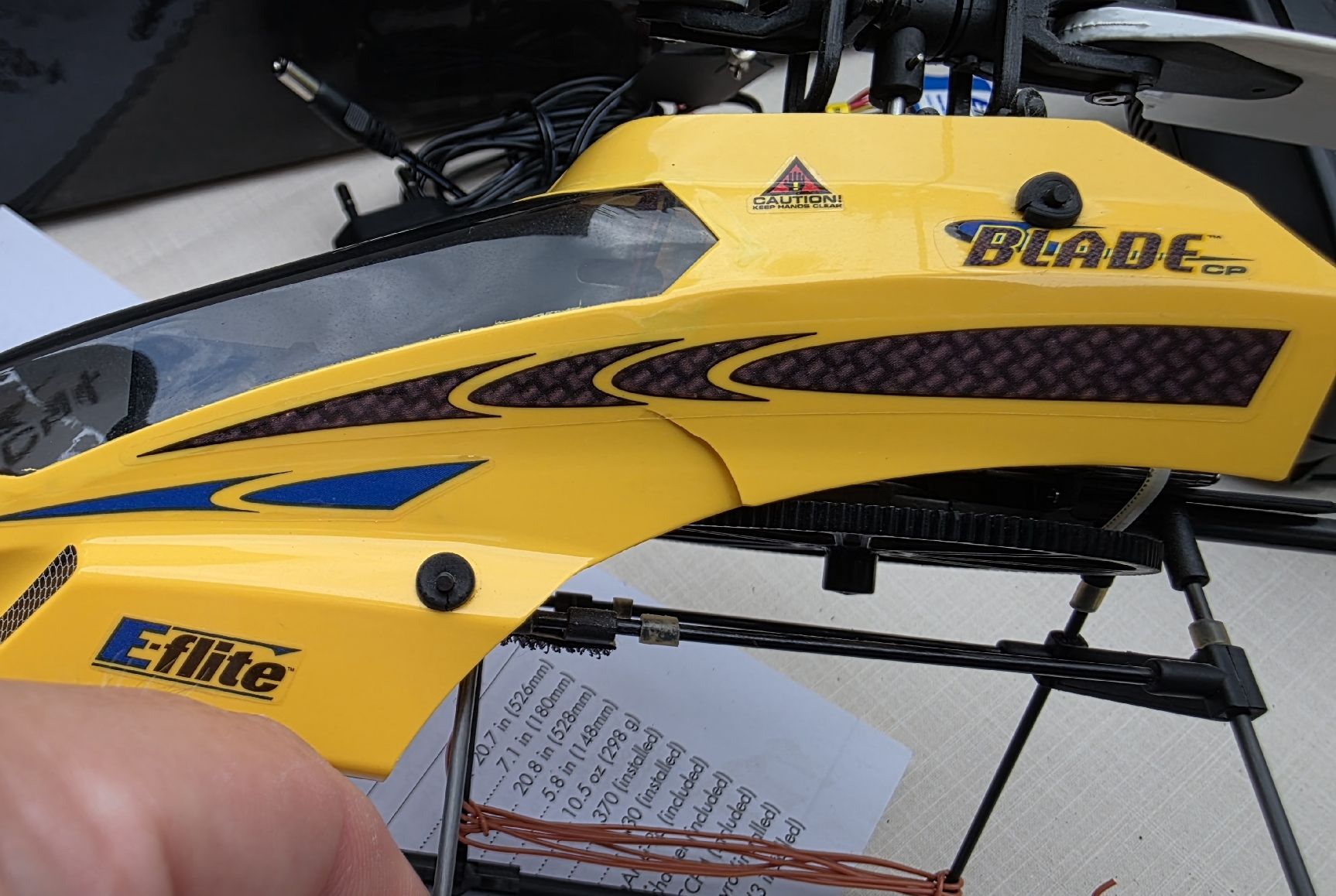 E-Flite RC Modellbau: E-flite Blade CP+ Heli mit Gebrauchsspuren – Defekt aus Schwanden GL von sasusy 3