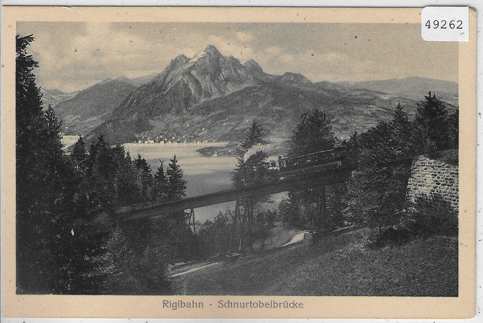 Cartoline postali: Rigibahn - Schnurtobelbrücke – Usato da Ettingen venduto da Kartenplanet