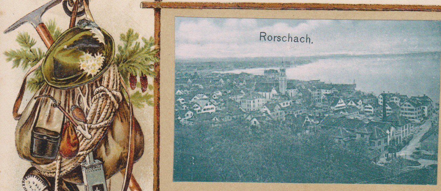 Cartoline postali: Rorschach  SG   :   alte Ansichtskarte von 1901 – Usato da Vitznau venduto da Ropaku 1