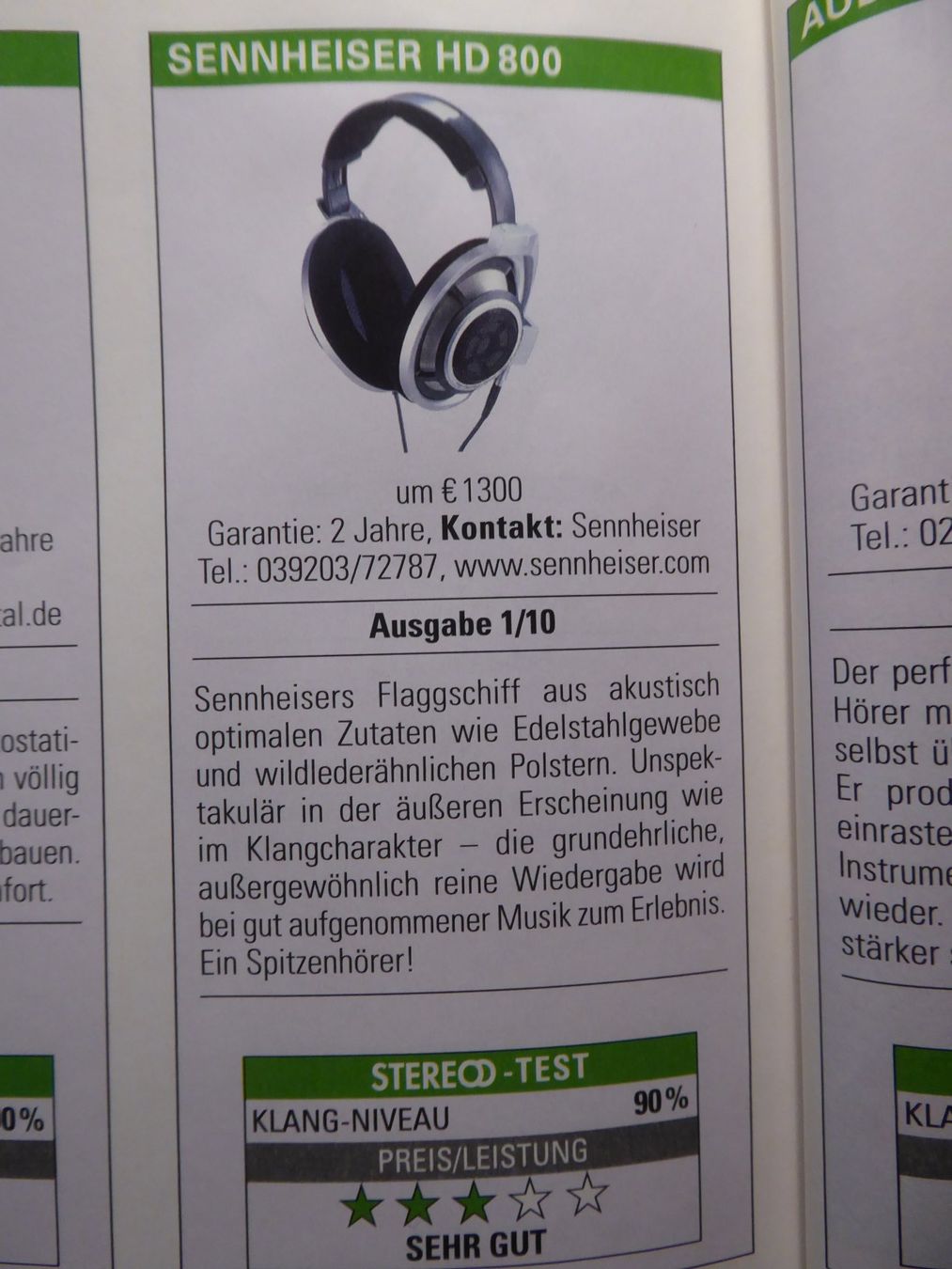 Sennheiser Kopfhörer: Sennheiser HD 800 – Gebraucht aus Münchenstein von jut_c68t 4