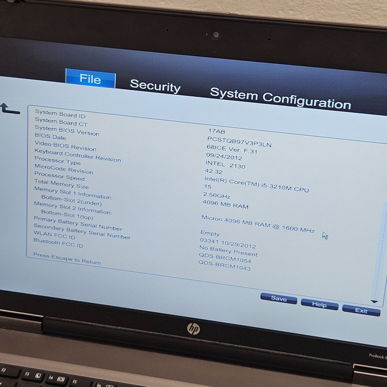 Hewlett Packard Notebook: HP ProBook 6570b – Usato da Niederdorf venduto da LeptonAG 1