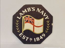 Bierdeckel LAMB'S NAVY RUM 1849 Untersetzer Vintage Rarität
