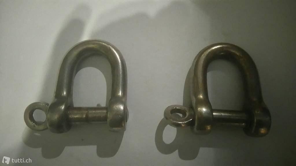 Ferramenta: 2 Schäkel rostfrei – Usato da Gelterkinden venduto da martinom