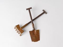 Mini-Schaufel und -Rechen 12 x 2 Stück alles zusammen