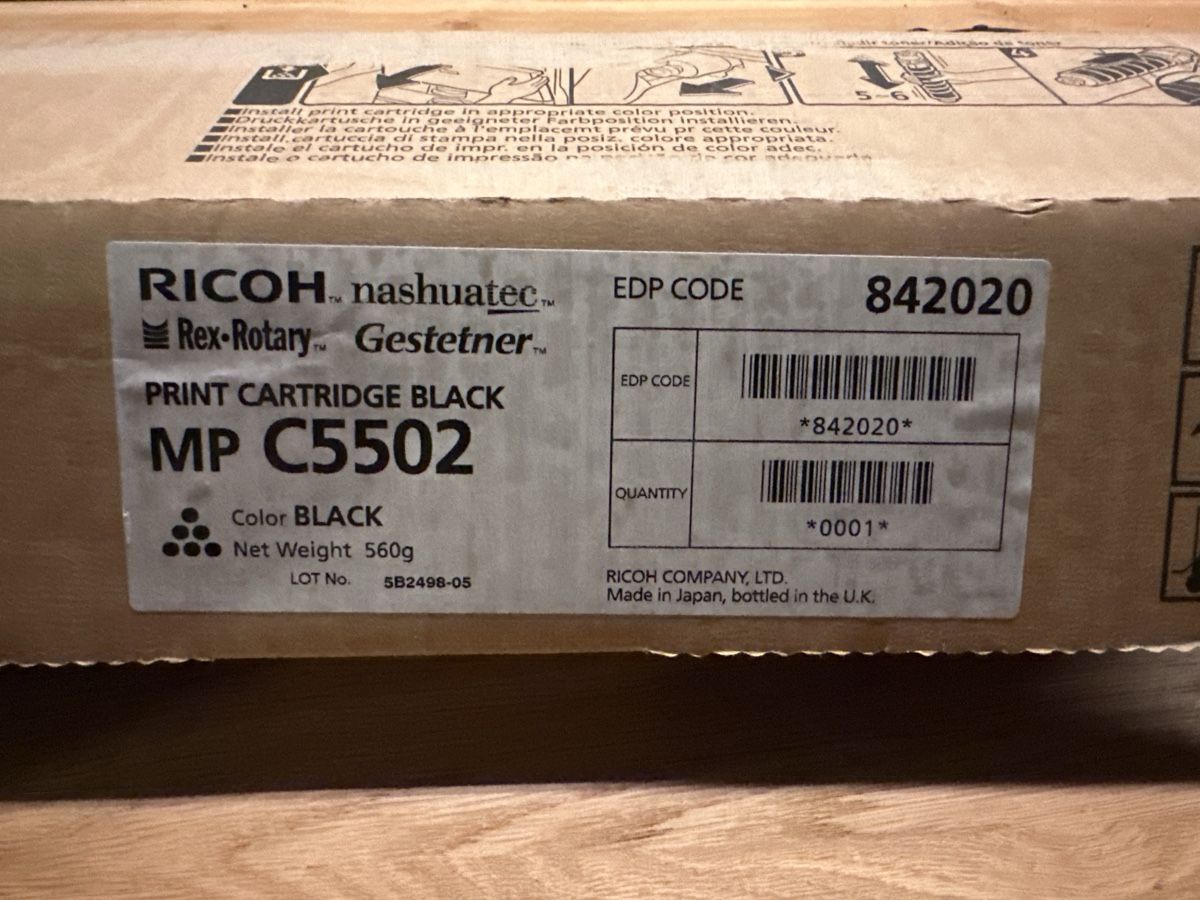 Ricoh Cartucce per stampanti & toner: Toner Black – Nuovo e nell'imballaggio originale da Oberwangen b. Bern venduto da Audiofisch