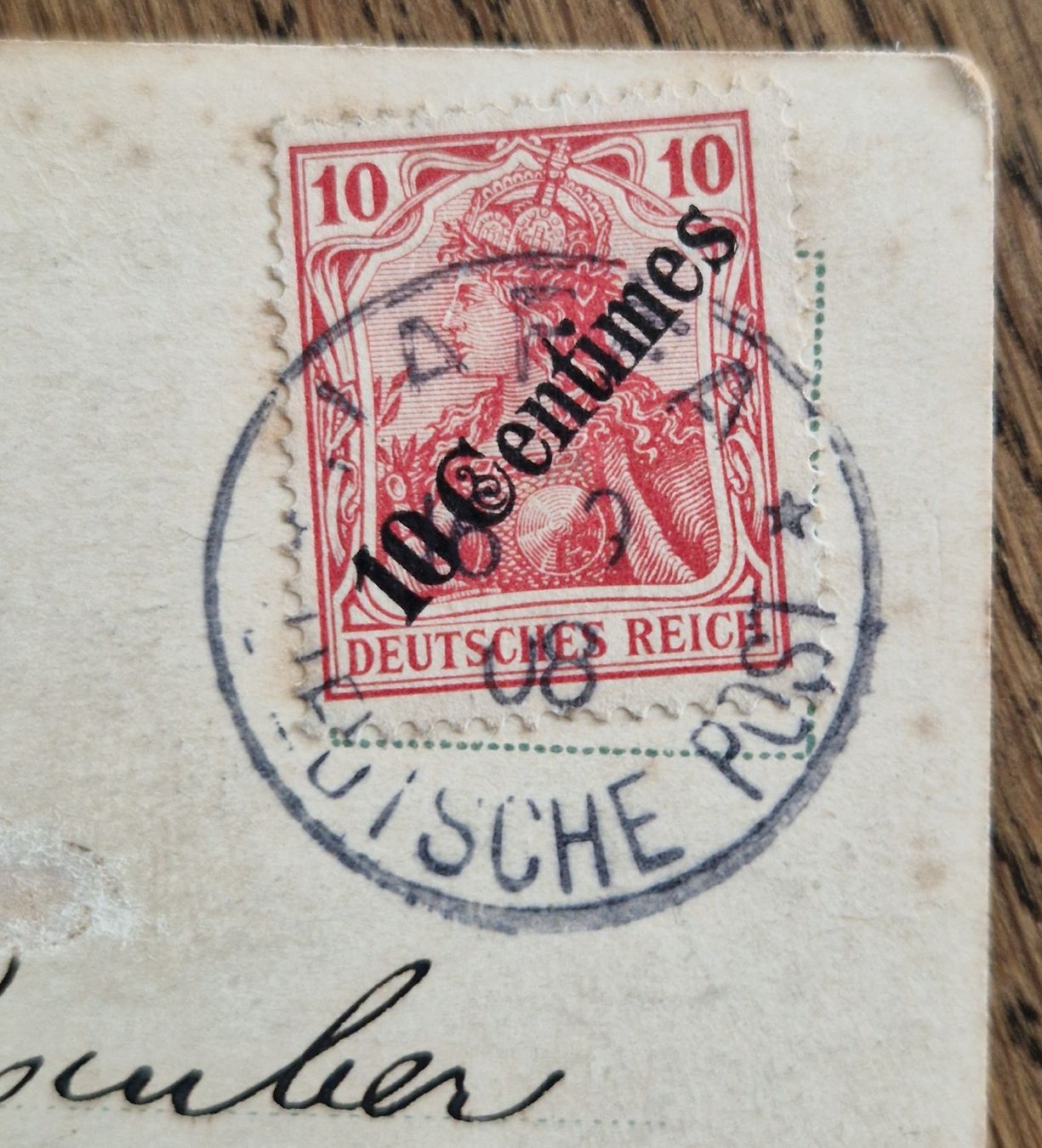 Cartoline postali: Jerusalem 1908, Deutsche Post, an Eugen Rauber, Neuendorf – Usato da Ebikon venduto da Donar50 1