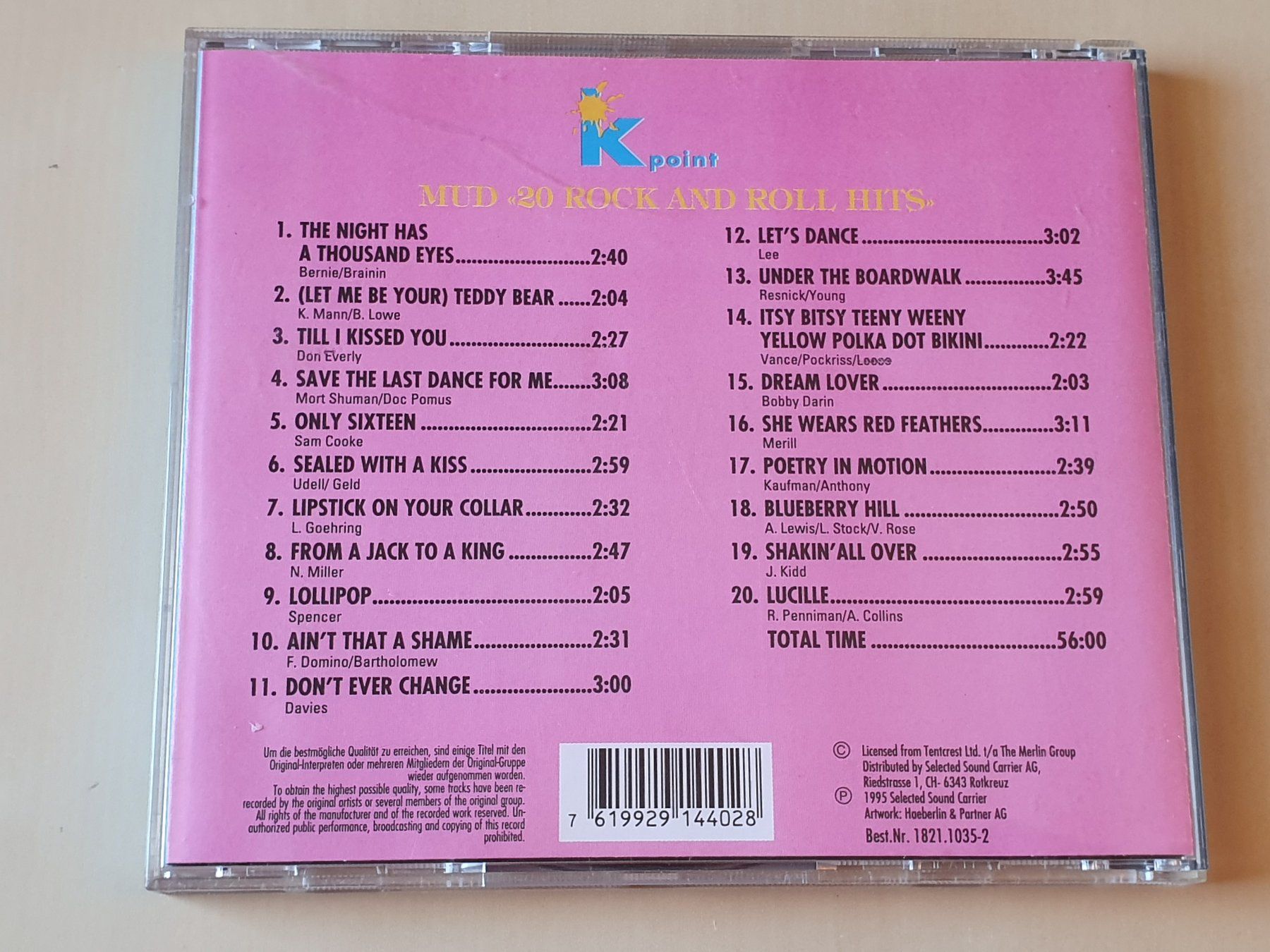CD: Mud 20 Rock and Roll Hits – Usato da Stansstad venduto da collectorsshop 1