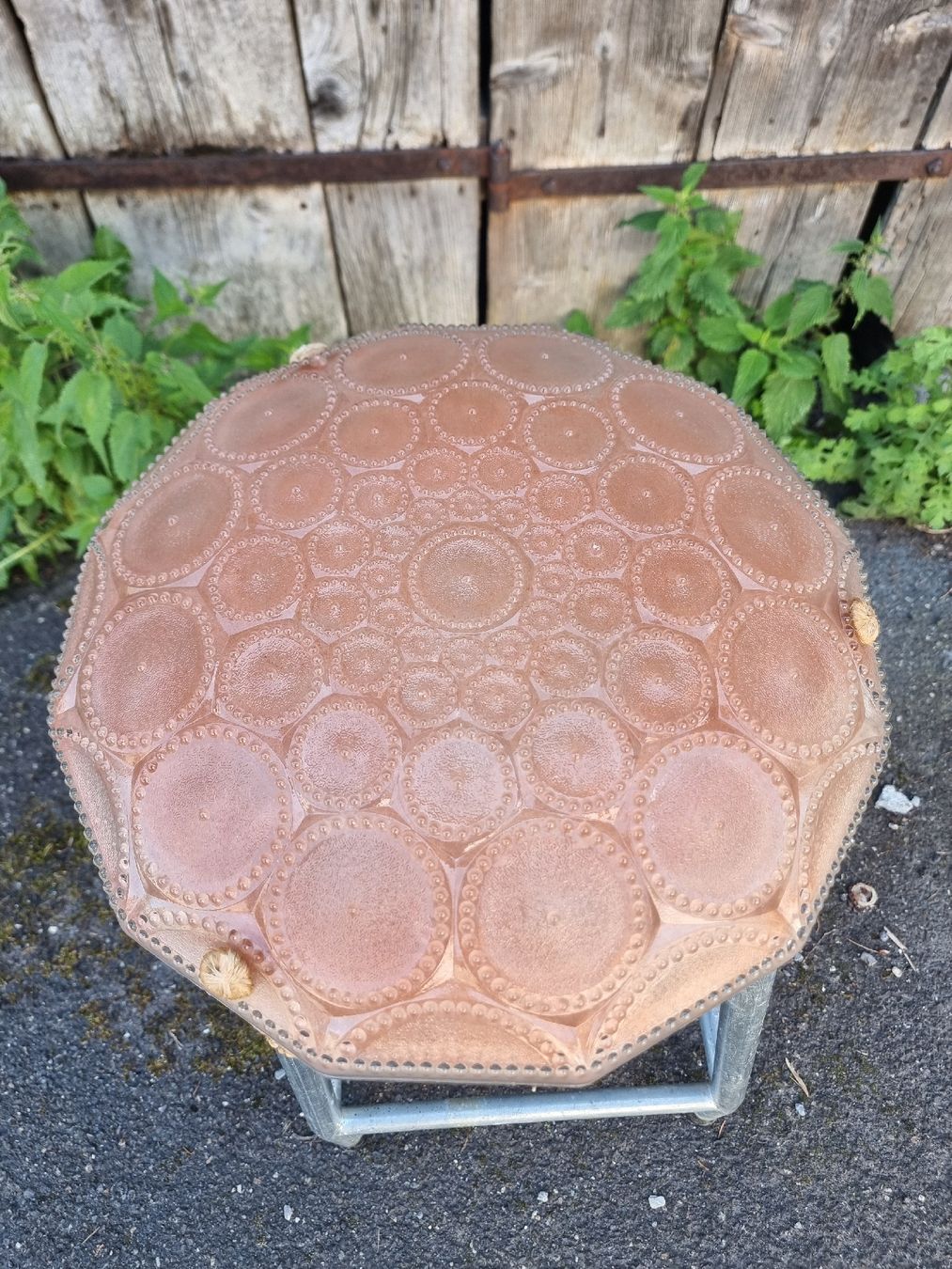 Kronleuchter & Deckenlampen: Deckenlampen Glas rosa – Gebraucht aus Berschis von treedosha01
