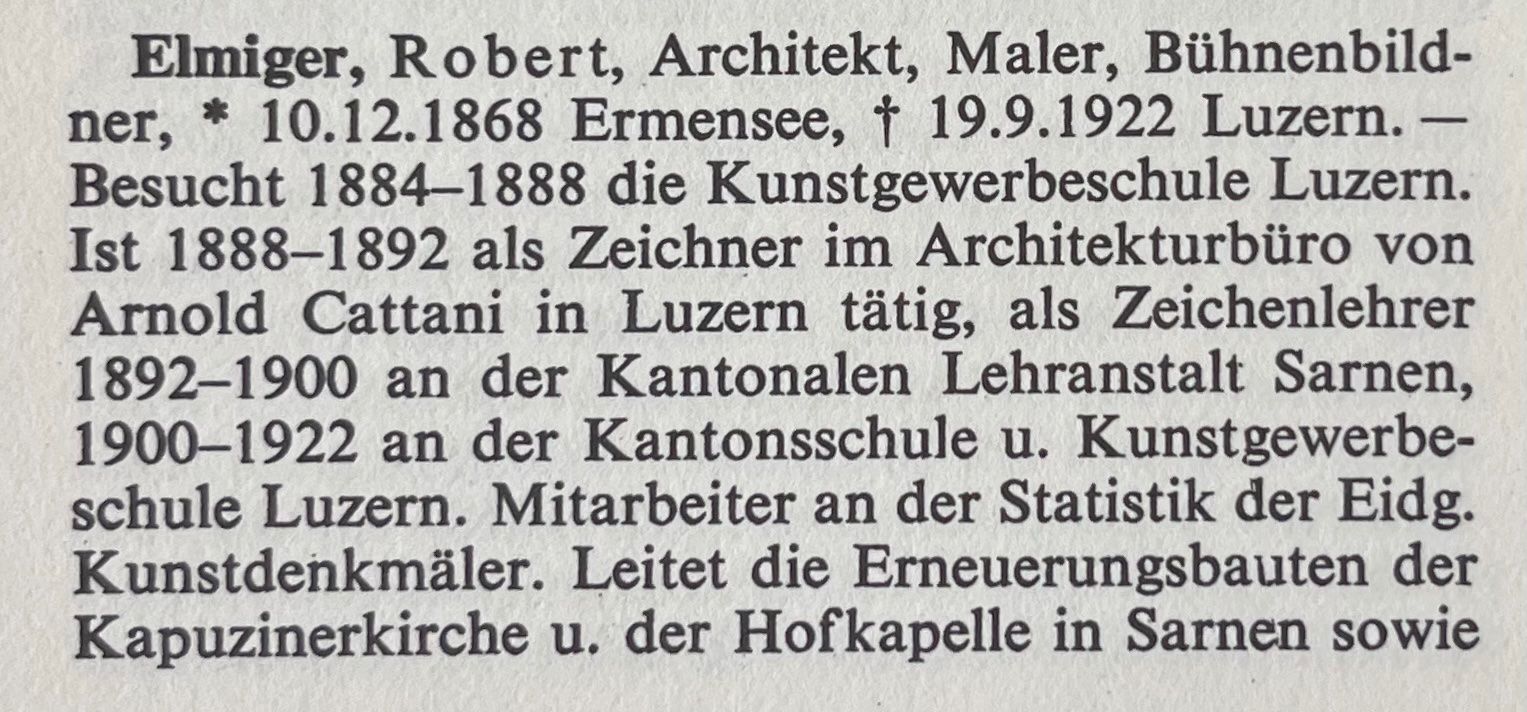 Dipinti: Elmiger Robert (1868-1922) – Usato da Grosshöchstetten venduto da Perle1951 4