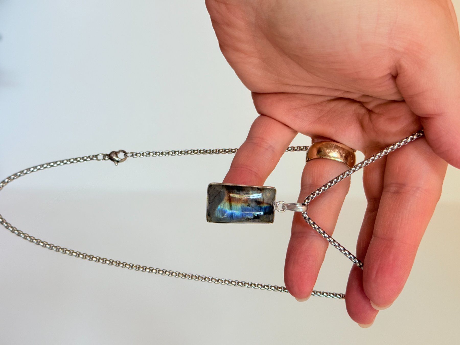 Catenine: Collier avec Labradorite – Nuovo e nell'imballaggio originale da Genève venduto da AWWA 3