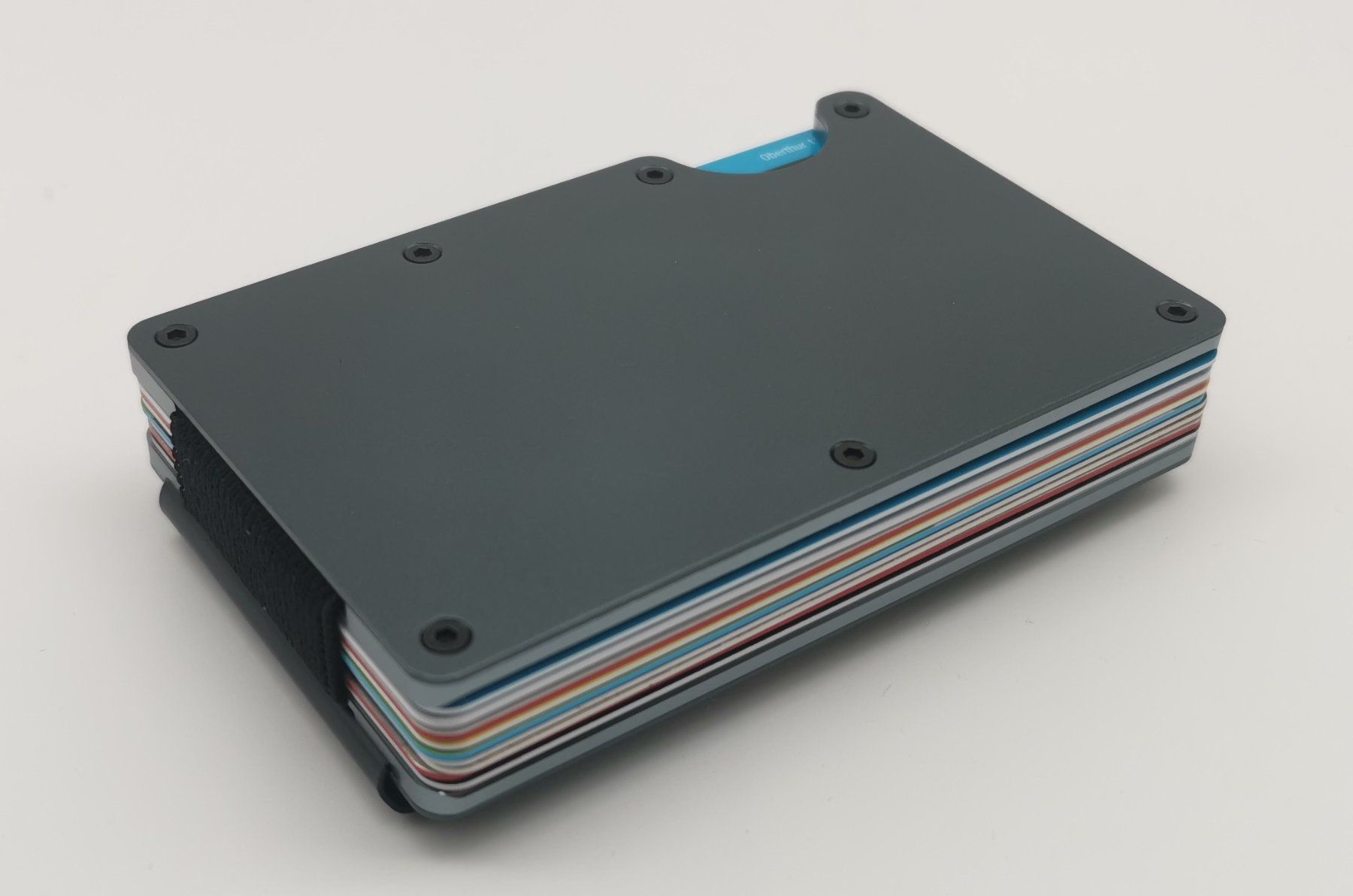 Brieftaschen: Slim Wallet / Kartenetui / Brieftasche - Aluminium / grau – Neu (gemäss Beschreibung) aus Niederglatt ZH von K1r7 3