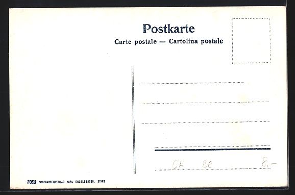 Cartoline postali: Stanserhorn, Hotel Stanserhorn mit Berne – Usato da Berlin venduto da bartko-reher 1