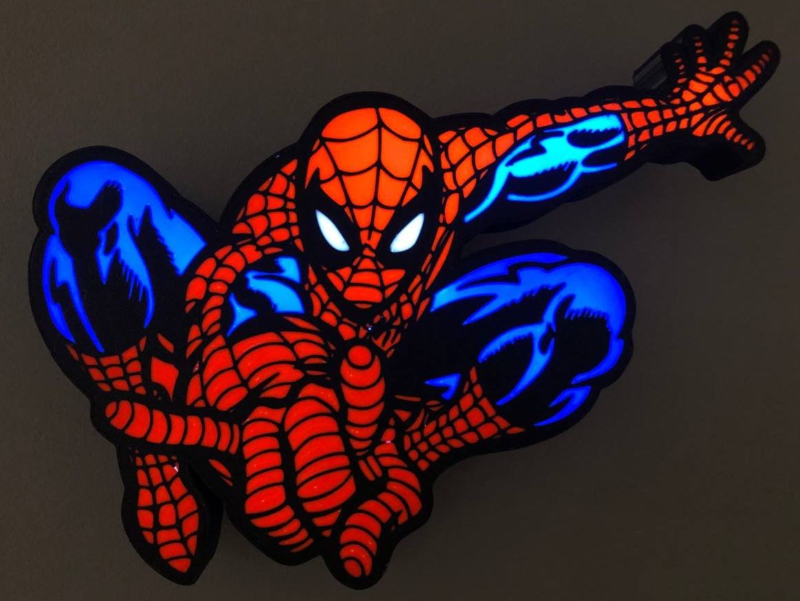 Lampade: Light Box / Logo Lumineux Spider-Man  - USB – Nuovo e nell'imballaggio originale da Yvorne venduto da Bocchino_1291