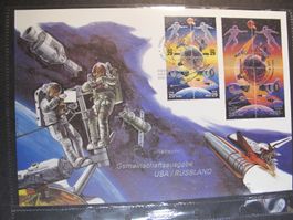 USA / Russland FDC 1992 C4 Gemeinschaftsausgabe Weltraum