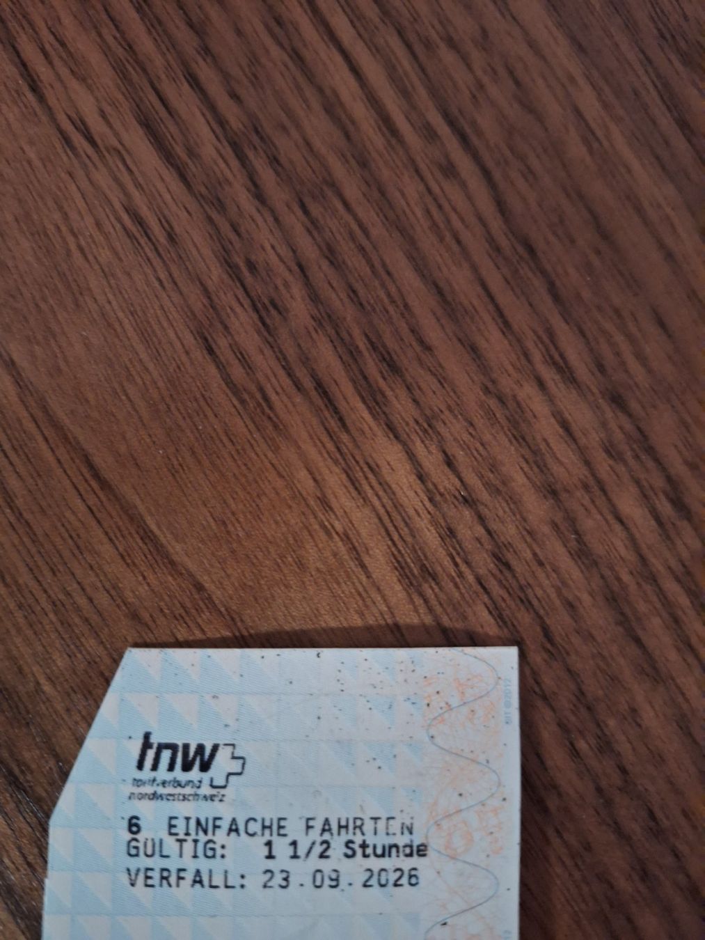 Tickets: TNW Tramkarte – Gebraucht aus birsfelden von ceyve 1