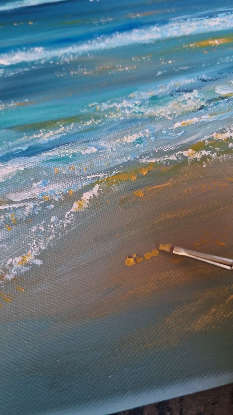 Tableaux: Calming Sea – Neuf avec emballage d'origine à Heimberg par CBalmerArt 8