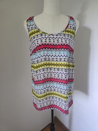 Promod Tanktop Gr. M – Bunt Aztec Muster Boho Sommer