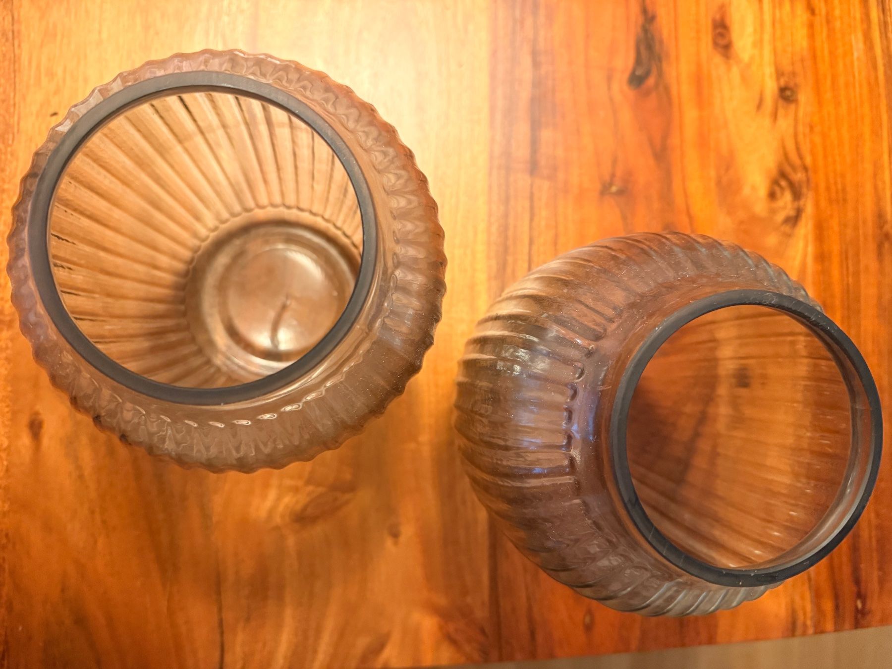 Ikea Vase & Récipients: 2 Glasvasen gerippt transparent – D'occasion à Luzern par seri_beri 1