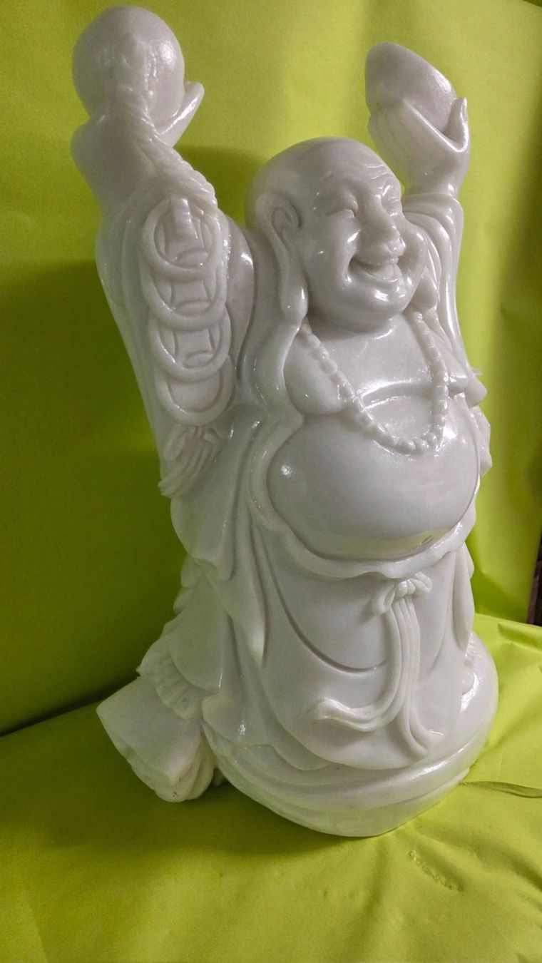 Sculture & Statue: Happy Buddha aus Marmor 55cm massiv – Nuovo (secondo la descrizione) da Roggliswil venduto da Mabelco 1