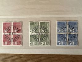 Schweiz - 1970 Ziffermuster 483RM-485RM ET und Kontrollaufdr