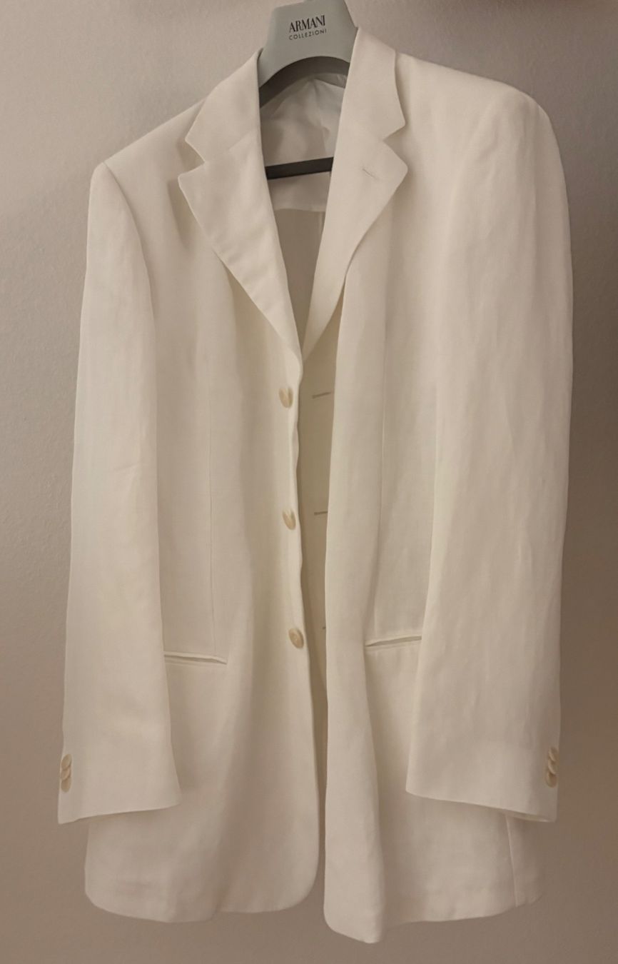Armani Giacche: ARMANI collezioni Blazer helle eierschalenfarbe – Usato da Mettmenstetten venduto da srca