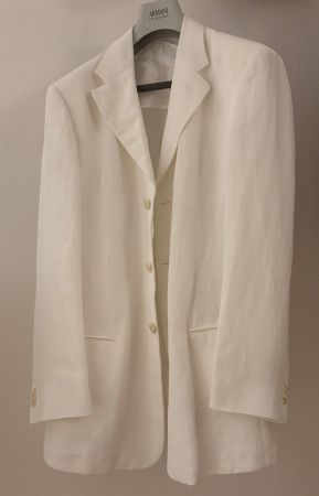 ARMANI collezioni Blazer helle eierschalenfarbe