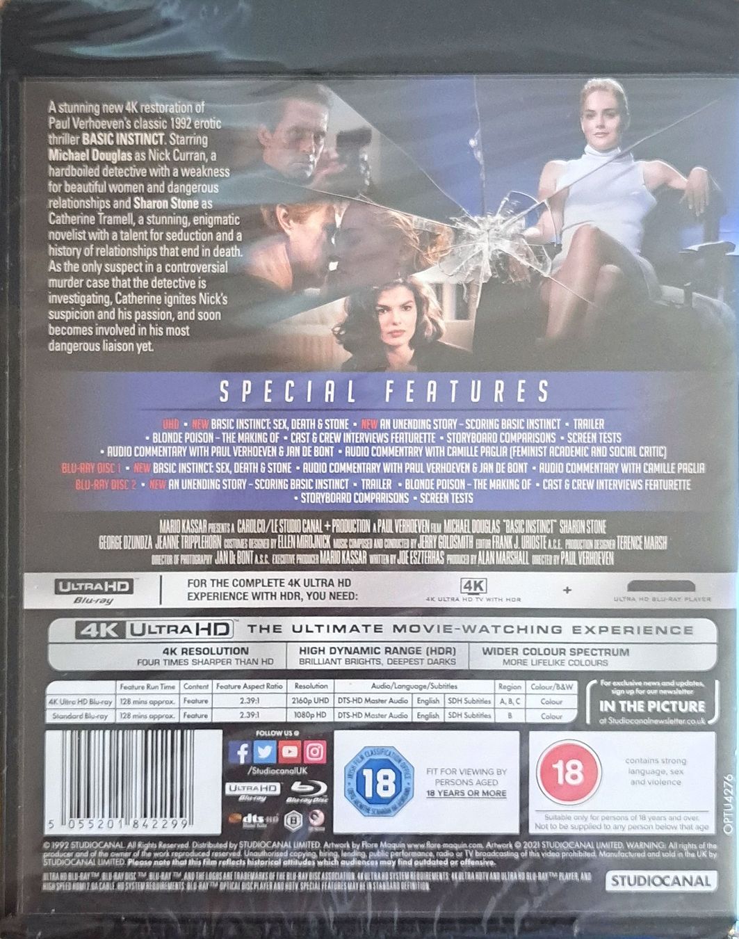 Alle DVDs: Basic Instinc 4K Englisch OVP – Gebraucht aus Au ZH von blurayundvideospiele 1