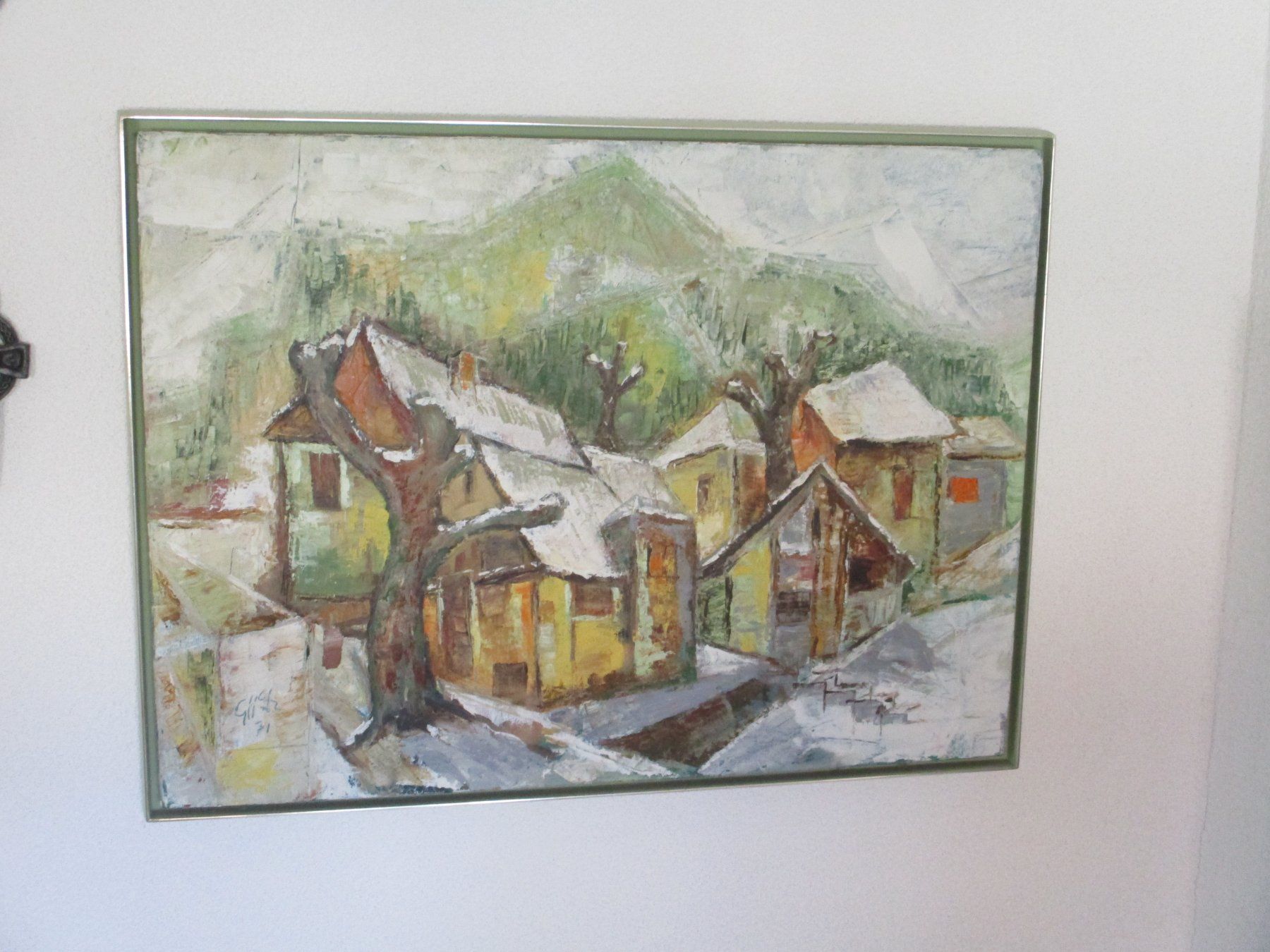 Dipinti: Ölbild GIITZ 1971 Winter-Landschaft – Usato da Windisch venduto da Autogrammo 4