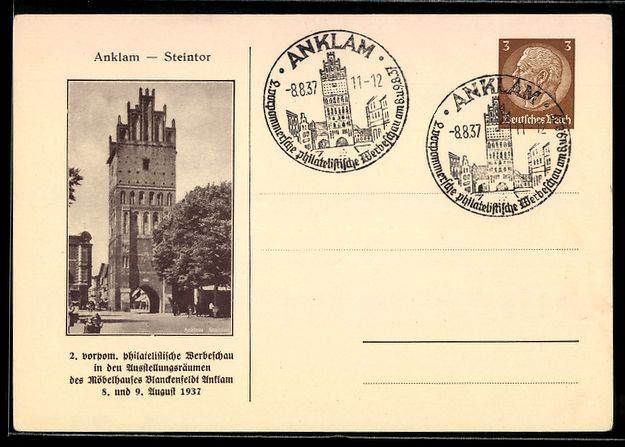 Cancelleria postale: Anklam, 2. vorpom. philatelistische Werb – Usato da Berlin venduto da bartko-reher