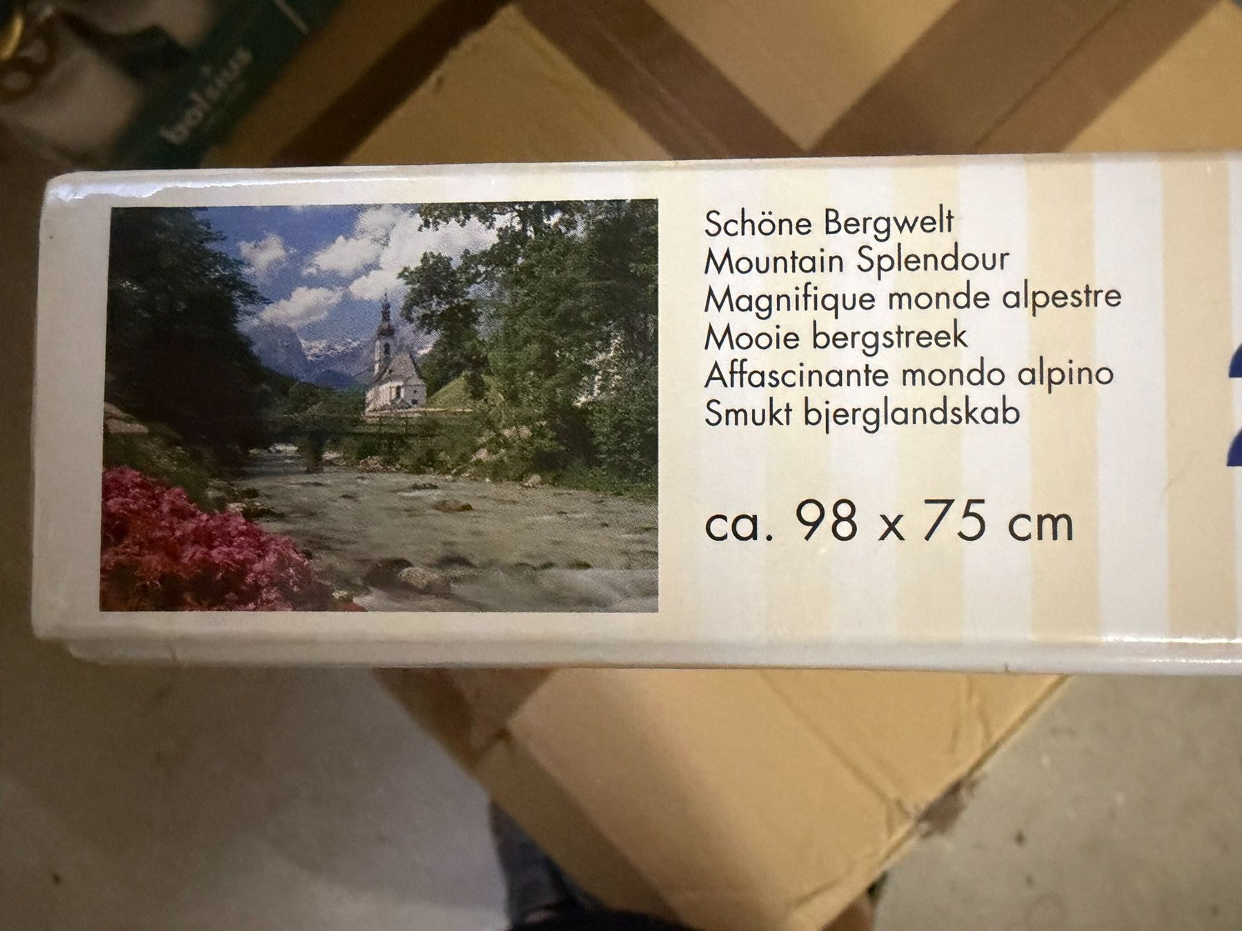 Puzzle: Puzzle Bergwelt, 2000 Teile,  neu mit Puzzle-Conserver – Nuovo e nell'imballaggio originale da Winterthur venduto da Ferraristern 1