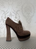 Original Miu Miu Plateau Pumps Gr. 39.5 – Wildleder