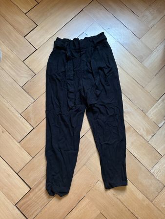 Paperbag Hose schwarz - XS