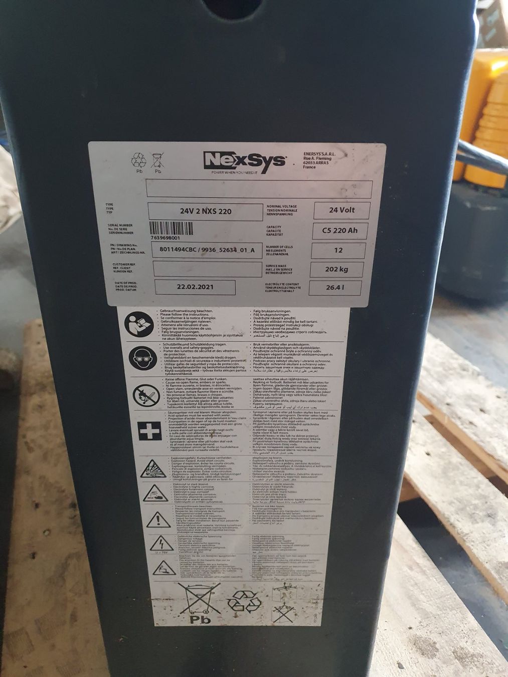 Akkus: Staplerbatterie Gelbatterie – Gebraucht aus St. Margrethen von cauchois.1 2