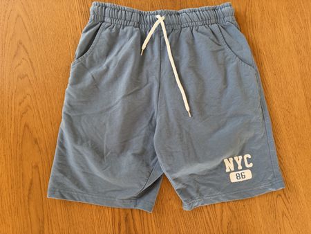 Shorts Baumwolle blau NYC Gr. M mit Kordelzug guter Zustand