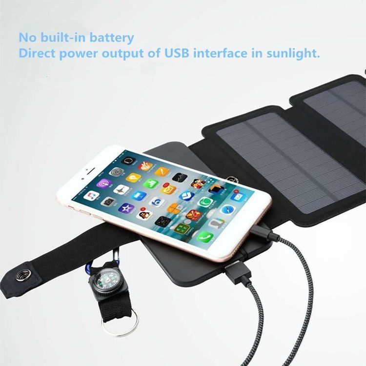 Dispositivi a energia solare: Panneau solaire d'extérieur pliable, 5V – Nuovo e nell'imballaggio originale da Gurmels venduto da Swisspod 5