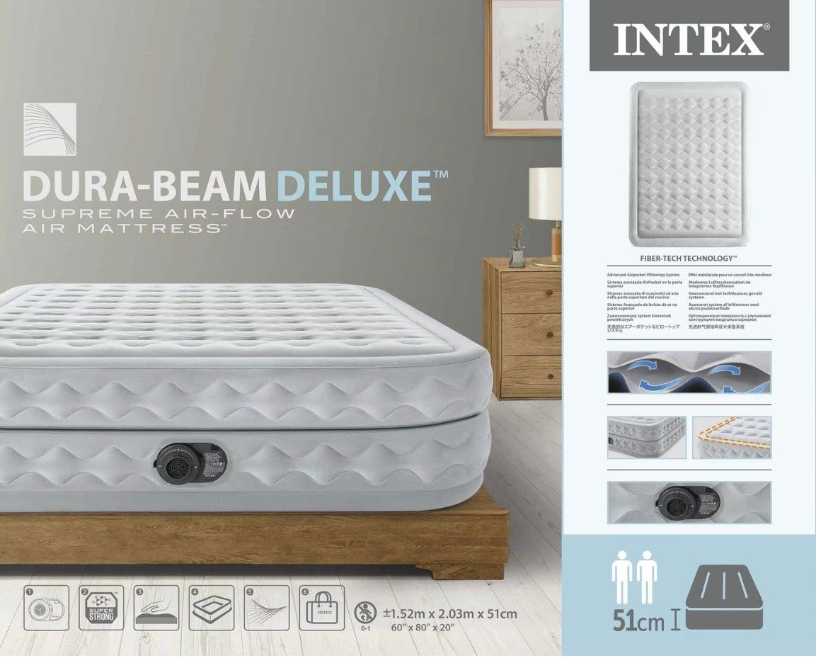 Lits: Intex Queen Supreme Luftbett, 150x200 cm – D'occasion à Tuggen par flyworld81 1